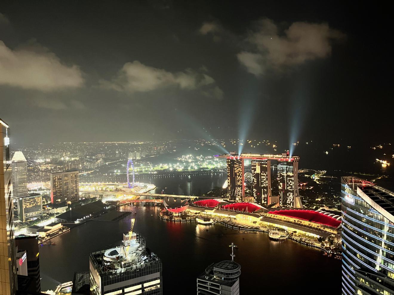 Marina Bay Sands aerial view
