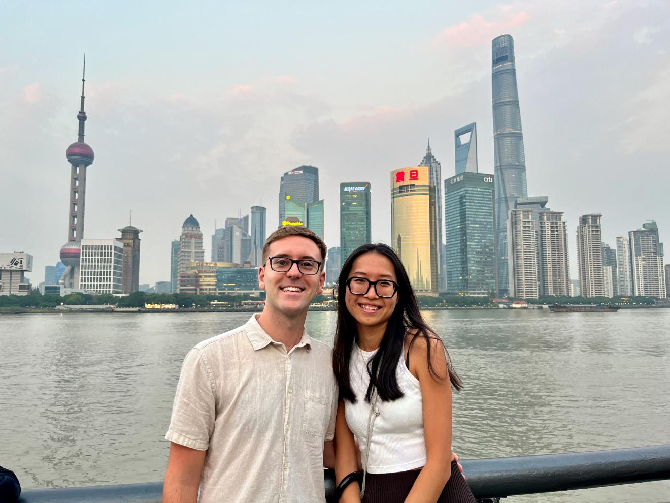 Meeting at the Bund in Shanghai
