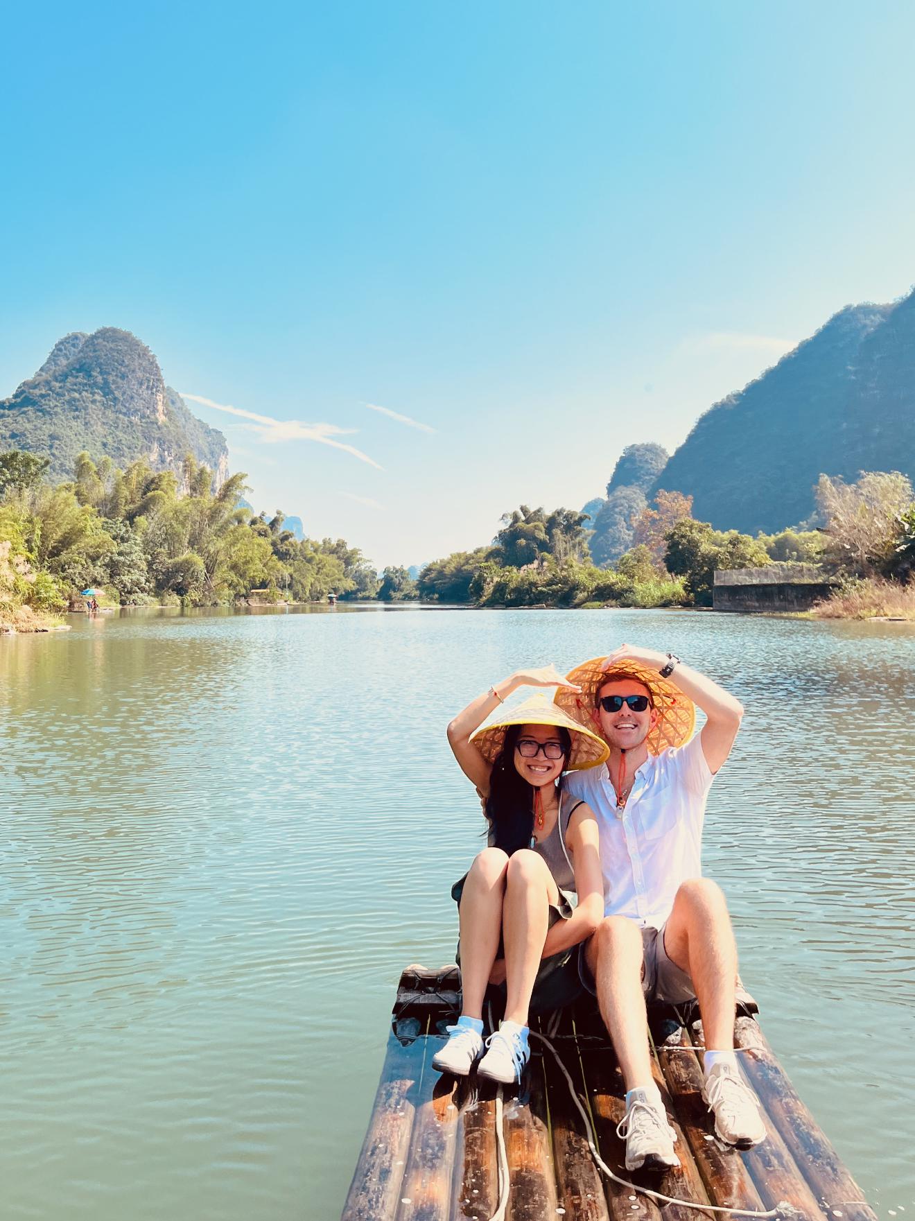 Us on a raft