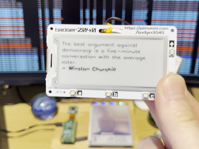 Working Quotes Display