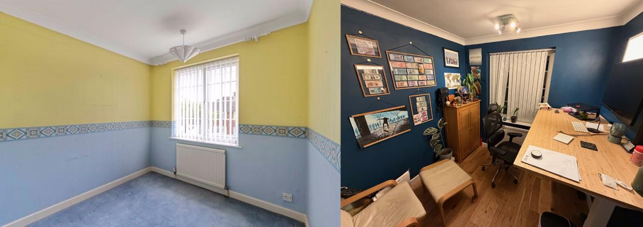 Office before and after